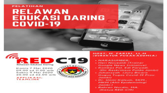 Pusakademia Latih Relawan Edukasi Daring Covid-19
