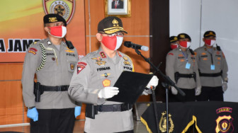 Kapolda Jambi Pimpin Sertijab Dirpamobvit dan Pelantikan Dirresnarkoba