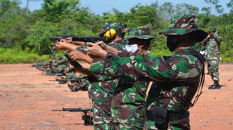 Korem 042/Gapu Gelar Latihan Menembak Senjata Ringan