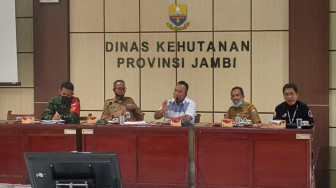 Dirreskrimsus Polda Jambi Ikuti Rakor Pencegahan Karhutla di Jambi