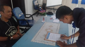 Komitmen Majukan Organisasi, Pengurus PWI Pokja Kota Jambi Tandatangani Pakta Integritas