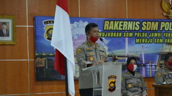 Karo SDM Polda Jambi Resmi Buka Rakernis Polda Jambi TA 2020