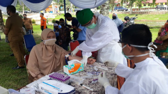 Antisipasi Covid-19, Ratusan Guru Ponpes di Rapid Test