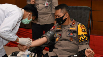 Sambut Hari Bhayangkara ke 74, Polda Jambi Gelar Donor Darah