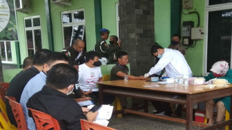 Sambut HUT ke 74 Denpom AD Jambi Gelar Donor Darah