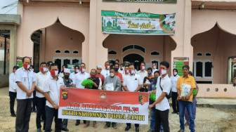 Ditreskrimsus Polda Jambi Bagikan Sembako untuk Pengurus Rumah Ibadah