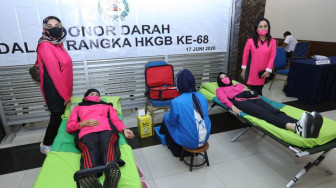 Donor Darah Menyambut Hari Bhayangkara ke-74 dan HKGB Ke-68