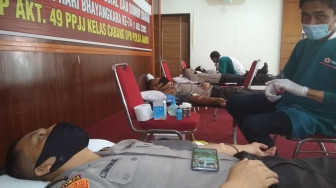 Serdik SIP SPN Polda Jambi Gelar Baksos dan Donor Darah