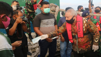 Bupati Tanjabbar dan Danlanal Palembang Patroli Perairan Kuala Tungkal