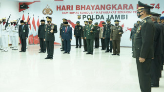 Danrem 042 Gapu Hadiri Upacara Hari Bhayangkara ke-74