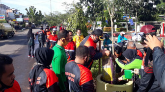 Peringatan Hari Bhakti Adhyaksa, Kejari Batanghari Tanam Pohon Sakura Tabebuya 