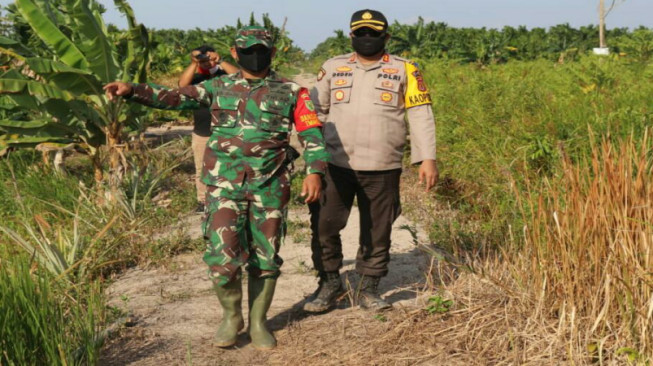 Kapolres Tanjab Timur Apresiasi Pelaksanaan TMMD Kodim Tanjab Ditengah Pandemi Covid -19
