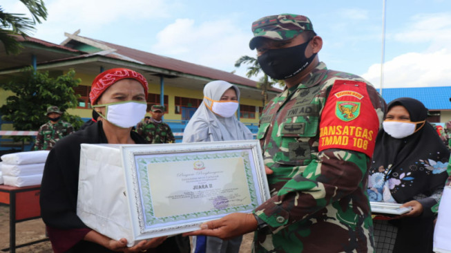 Jelang Berakhirnya TMMD, Kodim Tanjab Gelar Lomba Rumah Sehat