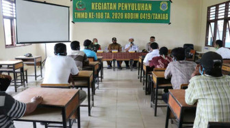 Satgas TMMD 108 Kodim 0419/Tanjab Gelar Penyuluhan Cara Budidaya Ikan yang Baik (CBIB )