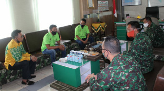 Dandim 0415/BTH Sambut Kunjungan PWI Batanghari 