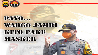 Kapolda Jambi : Payo Wargo Jambi Kito Pake Masker