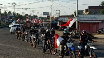 Ketua KNPI Tebo Lepas Peserta Kirab Anak Negeri dan Sholawat Bersama