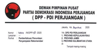 PDIP Tunda Pengumuman Calon Gubenur dan Wagub Jambi