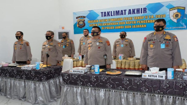Polda Jambi Gelar Taklimat Akhir Wasrik Itwasum Polri Tahap II