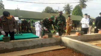 Pangdam II/Swj Meletakkan Batu Pertama Pembangunan Panti Asuhan Korem Gapu