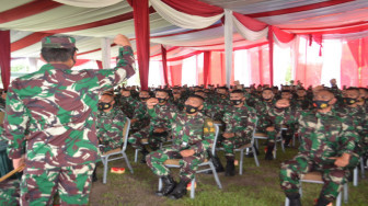 Kunjungi Yonif Raider 142/KJ, Ini Pesan Pangdam II/Swj