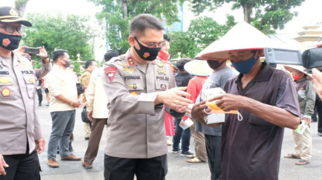 Kapolda Jambi Pimpin Apel Yustisi Penggunaan Masker