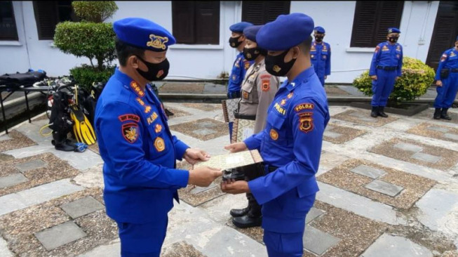 Ditpolairud Polda Jambi Gelar Upacara Sertifikasi Selam