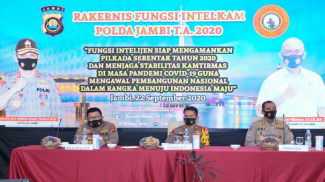 Kapolda Jambi Pimpin Rakernis Fungsi Intelijen