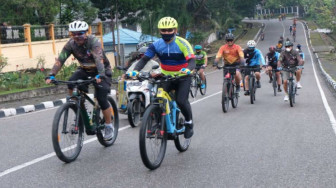 Kapolda dan Danrem 042/Gapu Jambi Gowes Sinergitas TNI Polri