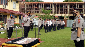 Sertijab di Polres Bungo, Lima PJU dan Satu Kapolsek Diserahterimakan