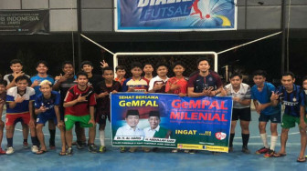 Putra Al Haris, Rivaldi Ikuti Fun Futsal GeMPAL Bersama Milenial Kota Jambi