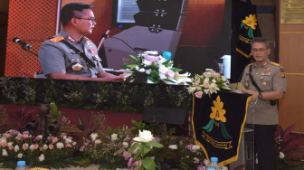 Syukuran HUT ke-72 Polisi Wanita di Jambi Sederhana Tapi Meriah