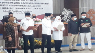 Tiga Calon Bupati dan Wabup Batanghari Siap Patuhi Protokol Kesehatan