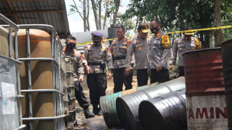 Polda Jambi Sidak Lokasi Pengolahan Minyak Ilegal