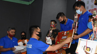 Turnamen Bulutangkis HUT ke-74 Bhayangkara Sukses