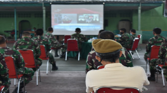 Korem Gapu Ikuti Upacara Peringatan Hari Kesaktian Pancasila Secara Virtual