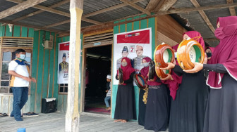 Disambut Dengan Rebana, Syafril Nursal Silaturrahmi Bersama Warga Sungai Terap