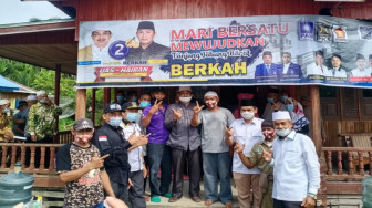 Sisir Pengabuan Senyerang, Masyarakat Tekad Menangkan UAS-Hairan