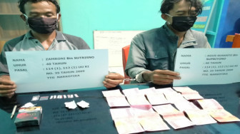Hendak Trangsaksi Sabu, Zamroni dan Rekannya Dibekuk