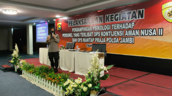Polda Jambi Gelar Pendampingan Psikologi bagi Anggota Satgas Operasi Kontijensi