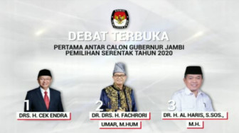 Debat Perdana Cagub 24 Oktober 2020, Dibagi Enam Segmen