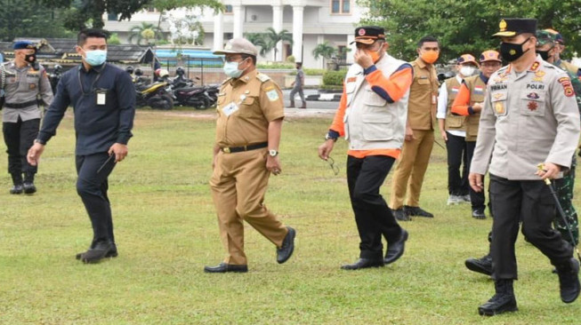 Kapolda Jambi Hadiri Apel Siaga Bencana Hidrometeorologi