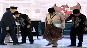 Selesai Debat, Al Haris Cium Tangan dan Gandeng Fachrori Turun Panggung