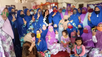Emak-Emak dan Kaum Milenial di Mendahara Ilir Antusias Sambut Wirdayanti