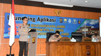 Kapolda Jambi Launching , E-Sappa, E-Dumas dan Sidokkes, untuk Memudahkan Layanan