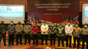 Kapolda Jambi Ikuti Rapat Evaluasi Penanggulangan Karhutla 2020 di Banjarmasin