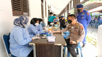 Donor Darah HUT ke-70 Polairud, Kapolda Jambi : Setetes Darah Demi Kemanusiaan 