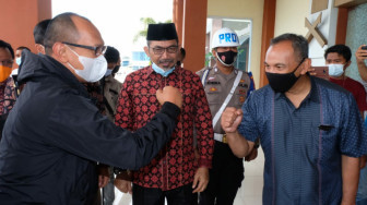 Pjs Gubernur Jambi Sambut Kedatangan Kapolda Jambi yang Baru Irjen Pol A Rachmad Wibowo