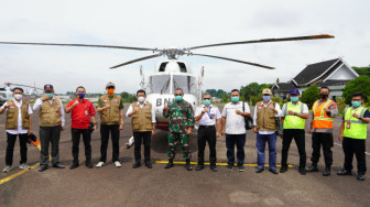 Danrem 042 Gapu Patroli Udara Pantau Karhutla dan Banjir