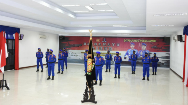 Dit Polairud Polda Jambi Gelar Upacara HUT ke-70 Polairud